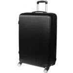 Walizka podróżna Kosmo 1100, Duża, Czarna, z Tworzywa ABS PLUS, 4 Kółka, Teleskopowa Rączka, Zamek Szyfrowy - obrazek 3
