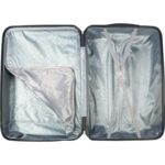 Walizka Kosmo 1100, Średnia, Odporna na Uszkodzenia z Bezpiecznym Zamkiem Szyfrowym, Czarna - obrazek 3