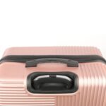 Duża Walizka Podróżna Kosmo 650 z ABS Plus i Kółkami 360 Stopni - Pudrowy Róż Metalik - obrazek 2
