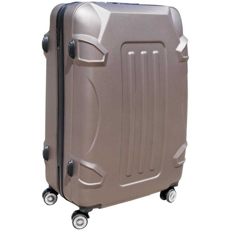 SET-W-9B1 Walizka Duża Kosmo 1500 ABS Plus z Blokadą i Obrotowymi Kółkami 360 stopni - Kolor Brązowy - obrazek 1