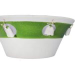 Zielona Ceramiczna Miseczka Wiosenna z Zawieszonymi Kwiatkami - obrazek 2