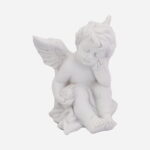 Aniołek z Kryształową Kulą Światła - Dekoracja Nagrobna 10 cm - obrazek 2