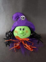 Głowa stracha na wróble do zawieszenia 40x30 cm - obrazek 2