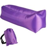 Łóżko na powietrze fioletowe