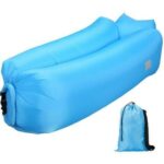 Niebieska Kanapa Inflacyjna z Podwójnym Materiałem Odpornym na Warunki Atmosferyczne - obrazek 2