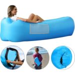 Niebieska Kanapa Inflacyjna z Podwójnym Materiałem Odpornym na Warunki Atmosferyczne - obrazek 3