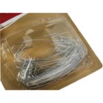 Zestaw 50 Srebrnych Haczyków na Ozdoby Świąteczne, 7 cm - obrazek 2