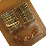 Zestaw 16 Złotych Dekoracyjnych Klamerek 3cm + Srebrny Sznuerek do Dekoracji i Wyeksponowania Zdjęć - obrazek 2