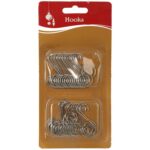 Komplet 40 Srebrnych Haczyków o Wielkości 5 cm