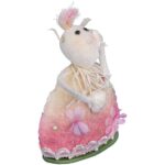 Owieczka z sizalu stojąca w kolorze różowym - obrazek 2