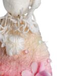 Owieczka z sizalu stojąca w kolorze różowym - obrazek 3