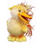 KACZKA Z SIZALU DEKORACJA WIELKANOCNA 14CM POMARAŃCZOWA - obrazek 2