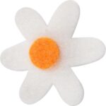 OZDOBY WIELKANOCNE ZESTAW KWIATKÓW 10 SZT NA PRZYLEPIEC - obrazek 2