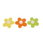 KWIATKI DREWNIANE DO PRZYKLEJANIA 24 SZT 3CM - obrazek 3