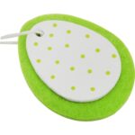 Zestaw 6 Wiosennych Drewniano-Filcowych Zawieszek: Jajka, Zające, Kury - obrazek 3