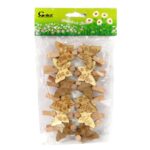 Drewniane Klamry Dekoracyjne w Kształcie Motyli - 12 Sztuk, 4,5 cm, Wielkanoc, Wiosna - obrazek 2