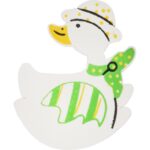 KACZUSZKI DREWNIANE OZDOBY DO PRZYKLEJANIA 12 SZT 4CM - obrazek 2