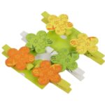 KWIATKI KLAMERKI DREWNIANE 6SZT 4,5CM WIELKANOC WIOSNA - obrazek 2