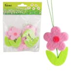 KWIATKI FILCOWE ZAWIESZKI WIOSENNE 6SZT 7CM