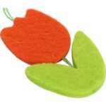 TULIPANY ZAWIESZKI FILCOWE  ZESTAW 6 SZT 6 CM - obrazek 2