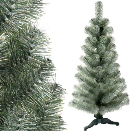 Sztuczna Choinka Zielono Srebrna GOLIAT 90 cm, Polska Produkcja, Najwyższa Jakość