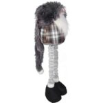 Skrzat Bożonarodzeniowy na Teleskopach, Czarny, 90 cm z Długą Czapą - obrazek 2