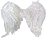 Białe Piórne Skrzydła Anioła do Zakładania na Ramiona 40x45cm - obrazek 2