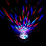 Kula Dyskotekowa - Żarówka LED Projektor Disco RGB, Obrotowa Głowica, E27, 15 cm, Zasilanie Sieciowe. - obrazek 2