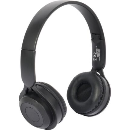 SŁUCHAWKI BEZPRZEWODOWE SKŁADANE NAUSZNE KOLOR CZARNY