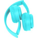 SŁUCHAWKI BEZPRZEWODOWE SKŁADANE NAUSZNE KOLOR TURKUSOWY - obrazek 2