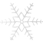 Śnieżynka Dekoracyjna LED 55 cm, Kolor Zimny Biały, 42 Diody - obrazek 3