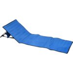 Niebieska, Składana Mata Plażowa z Oparciem i Torbą do Przechowywania