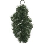 Podkład Świerkowy z Srebrnym Wzorem do Stroików Świątecznych i Nagrobnych