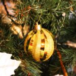 Złote Bombki Choinkowe Dekorowane Wytłaczaniem 6cm - zestaw 6szt - obrazek 2