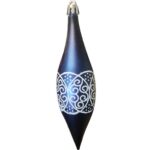 KPL.9 SOPLI PLASTILKOWYCH 15 CM GRANATOWE Z DEKOREM - obrazek 3