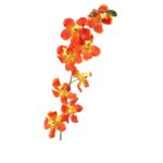 Gałązka storczyka w kolorze pomarańczowym 70 cm - obrazek 2