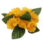 Stroik na Świeczkę z Żółtymi Słonecznikami 10cm