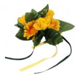 Stroik na Świeczkę z Żółtymi Słonecznikami 10 cm - obrazek 2