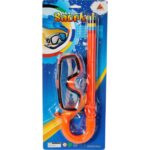 ZESTAW DO NURKOWANIA MASKA Z RURKĄ DLA DZIECI POMARAŃCZOWY