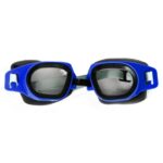 Niebieskie Okulary Pływackie dla Dzieci z Regulacją Gumki i Ochroną przed Chlorem - obrazek 2