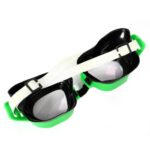 Okulary do Pływania dla Dzieci z Ochroną przed Chlorem, Zielone, regulowane - obrazek 3