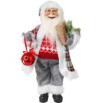 ŚWIĘTY MIKOŁAJ świąteczny FIGURKA skandynawski DEKORACJA ozdoba 48cm - obrazek 2