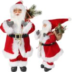 ŚWIĘTY MIKOŁAJ świąteczny FIGURKA skandynawski DEKORACJA ozdoba 56cm