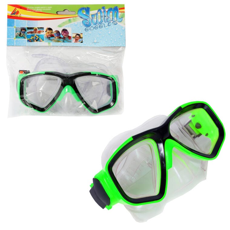 ST25280 MASKA DO NURKOWANIA OKULARY GOGLE DLA DZIECI ZIELONE - obrazek 1