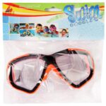 MASKA DO NURKOWANIA  OKULARY GOGLE DLA DZIECI POMARAŃCZOWE - obrazek 3
