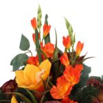 Elegancka Kompozycja Nagrobna w Stonowanych Kolorach - obrazek 3