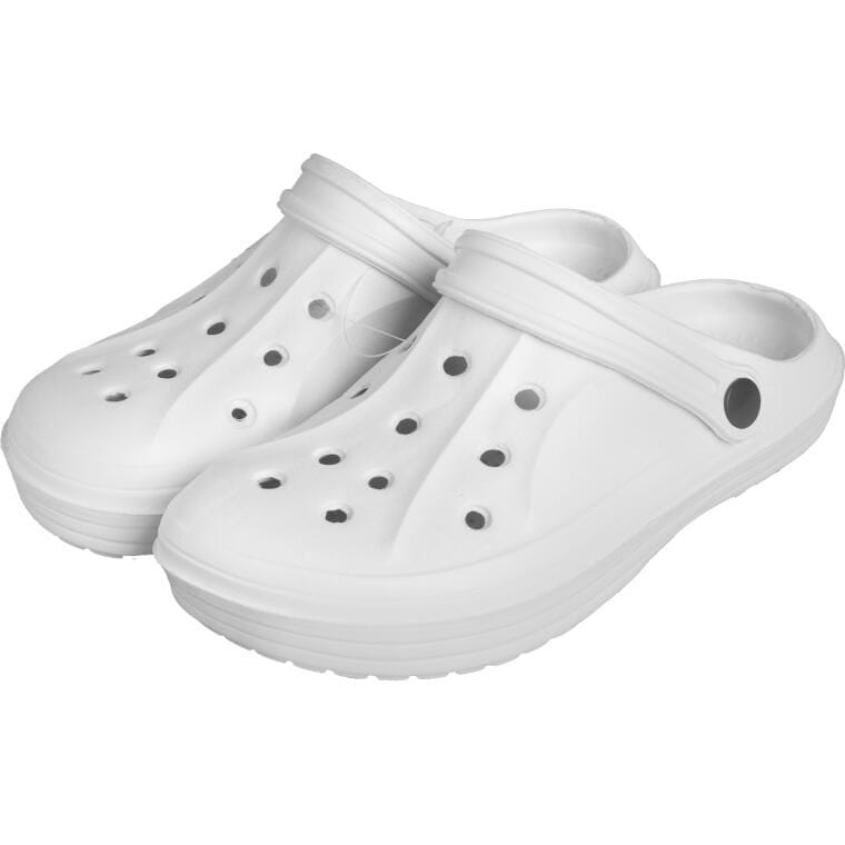 SY070821-1B-36 DAMSKIE KLAPKI ogrodowe/basenowe buty LEKKIE chodaki PIANKOWE BIAŁE/36 - obrazek 1