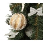 Bombka styropianowa złota z brokatem - obrazek 3