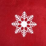 Ozdoba Osłona Dywanik Mata na Stojak pod Choinkę CZERWONA - obrazek 3