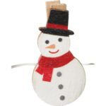 Girlanda LED z Klamerkami na Zdjęcia - Bałwany, Czerwone, Zasilanie Bateryjne - obrazek 2